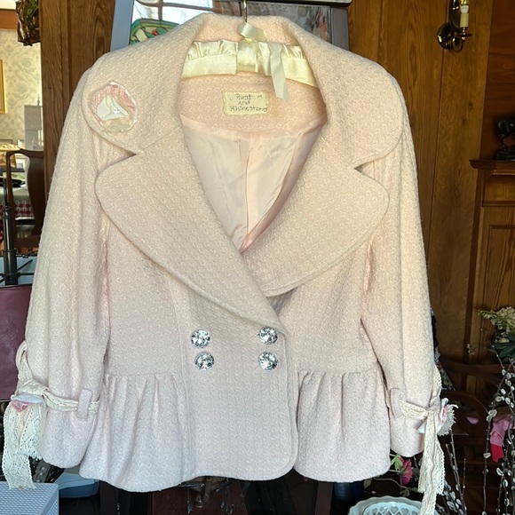 rust and rhinestones | Jackets & Coats | One Of A Kind Gorgeous Blazer ...
